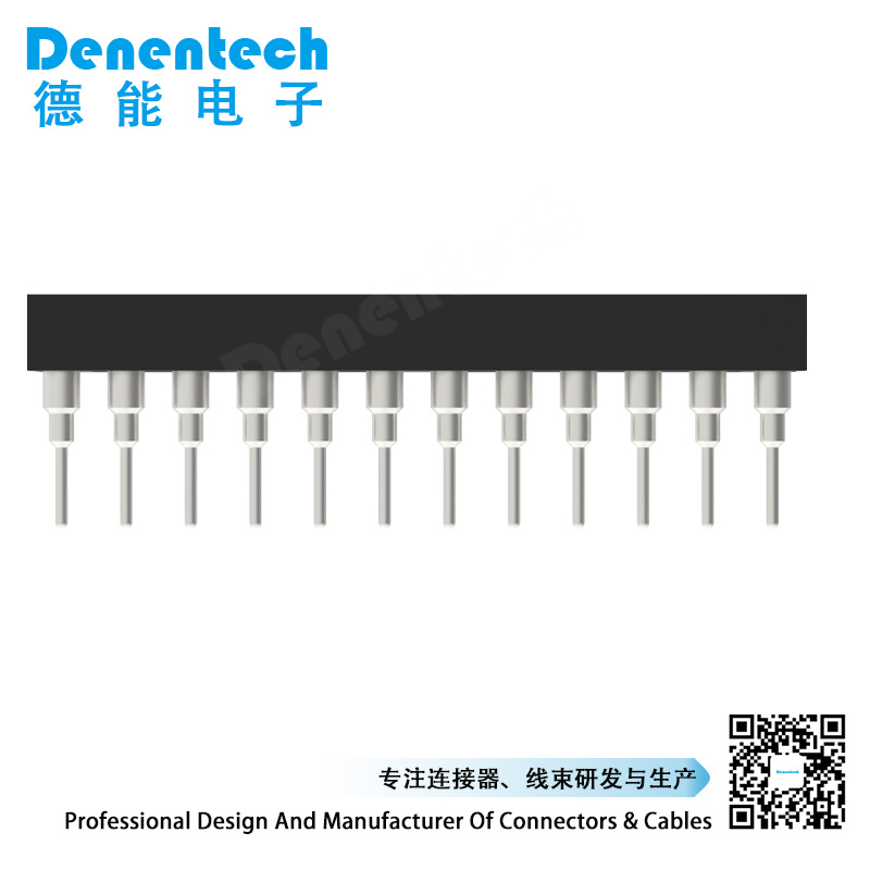 Denentech customized 2.54MM  H3.0MM dual row straight machined IC socket